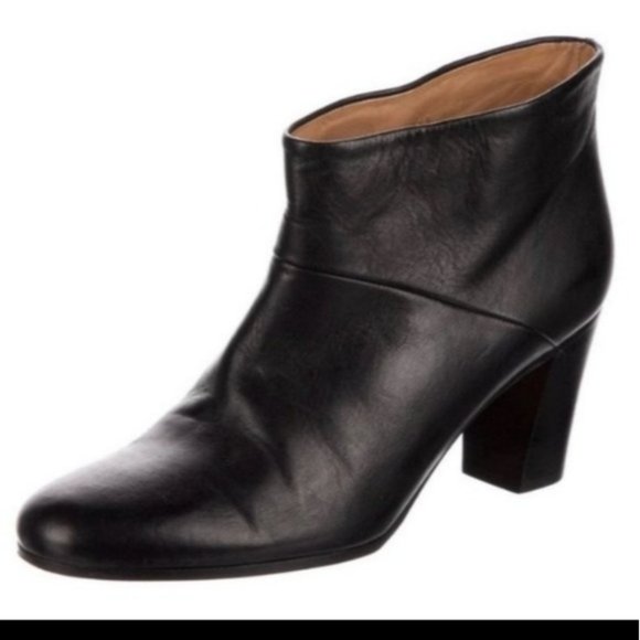 Maison Martin Margiela Booties - Size 37.5 Black, Leather, Ankle Boot - Picture 1 of 13
